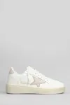 Golden Goose Ball Star 2 White Leather Sneakers In White