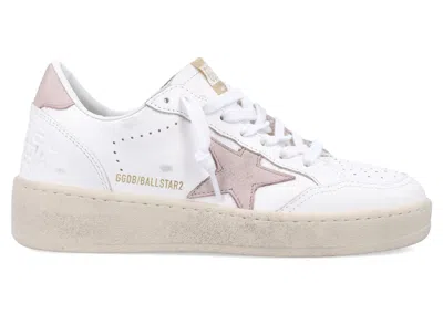 Pre-owned Golden Goose Ball Star 2 (women's) Sneakers In White/pink