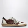 Golden Goose Ball-star Leather-trimmed Glitter Sneakers