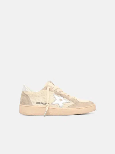 Golden Goose Ballstar Sneakers In Beige