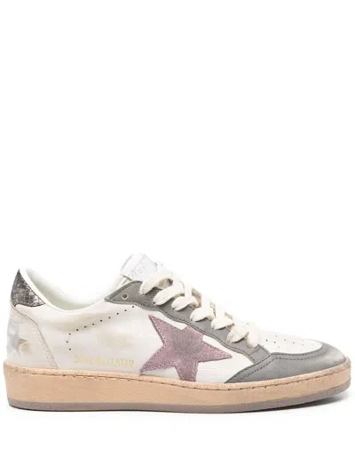 Golden Goose 'ball Star' Beige Leather Sneakers In Sand