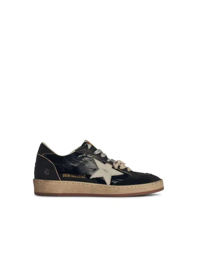 Golden Goose 'ball Star' Black Leather Sneakers Women