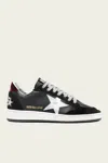 Golden Goose Ball-star Black Suede Toe Leather Sneaker