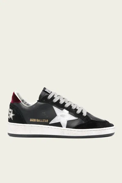 Golden Goose Ball-star Black Suede Toe Leather Sneaker