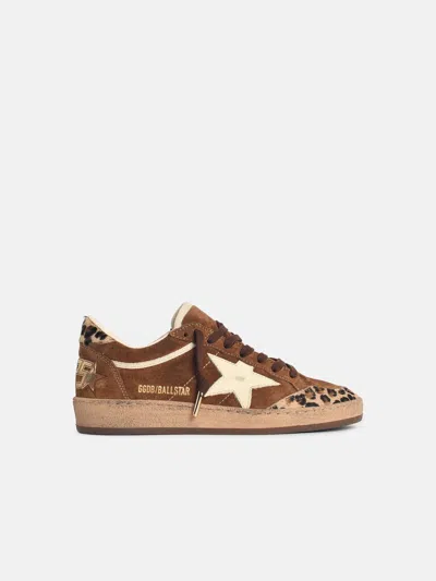 Golden Goose 'ball Star' Brown Suede Sneakers