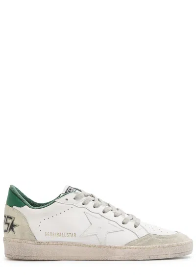 GOLDEN GOOSE GOLDEN GOOSE BALL STAR DISTRESSED LEATHER SNEAKERS
