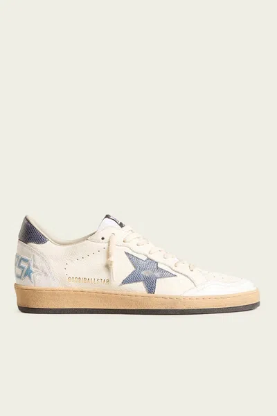Golden Goose Ball-star Dusty Blue Toe Leather Men Sneaker