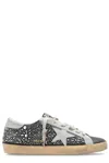 Golden Goose Super-star Studded Sneakers With In Black/ice