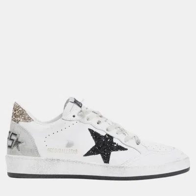 Pre-owned Golden Goose Ball Star Eu 38 White Leather Sneakers