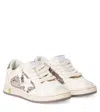 Golden Goose Ball Star Glitter Leather Sneakers In Multi