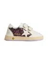 Golden Goose Ball Star Glitter Trainers In White