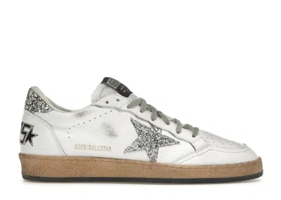 Pre-owned Golden Goose Ball Star Glitter (women's) Sneakers In White/silver