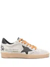 Golden Goose Ballstar Suede Upper Toe Tongue And Spur Leather Star And Heel Sneakers Black