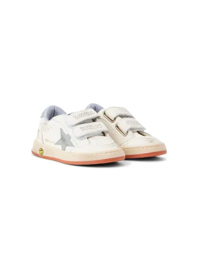 Golden Goose Kids' Ball Star Junior Sneakers In 白色