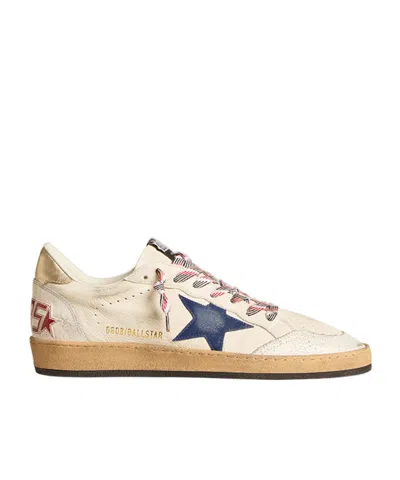 Golden Goose Ball Star Lace-up Low-cut Sneakers In Nude