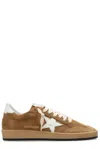 Golden Goose Womens Camel Ball Star 55482 Suede Low-top Trainers Eur 39 / 6 Uk In Brown