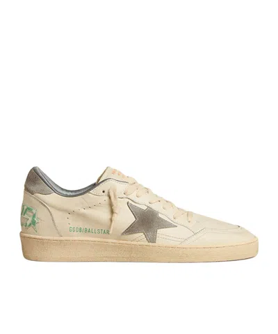 Golden Goose Ball Star Lace-up Trainers In Neutral