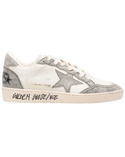 Golden Goose Ball Star Leather & Suede Sneaker In White
