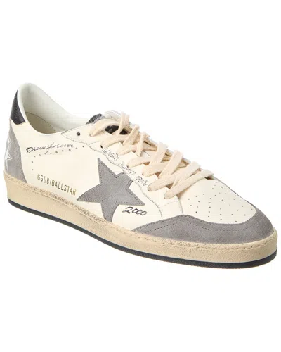 Golden Goose Ball Star Leather & Suede Sneaker In Grey