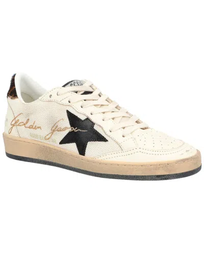 Golden Goose Ball Star Leather Sneaker In White