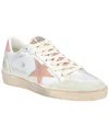 Golden Goose Leather Ball Star Sneakers In Grey