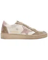 Golden Goose Ball Star Leather Sneaker In Neutral