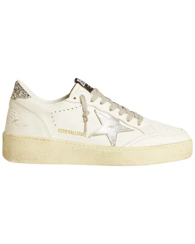 Golden Goose Ball Star Leather Sneaker In White