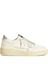 Golden Goose Ball Star Leather Sneakers In Neutral