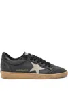 Golden Goose Sneaker With Black Leather Upper And Signature Star Patch In Gray