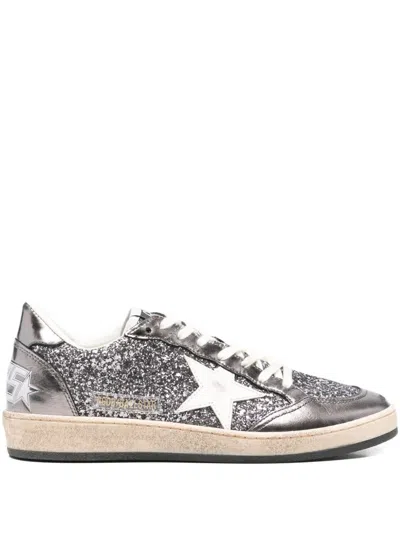 Golden Goose Ball Star Leather Sneakers In Neutral