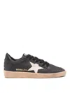 Golden Goose Ballstar Sneakers In Dark Gray Leather In Grey