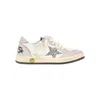 Golden Goose 'ball Star' Leather Sneakers Kids In Purple
