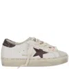 Golden Goose Women Hi Star Leather Upper Suede Toe Laminated Star Glitter Heel In Neutral