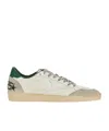 Golden Goose White Cow Leather Vamp Sneakers With Unique Used And Dirty Effect In Nude