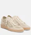 Golden Goose Ball Star Leather Sneakers In Neutral
