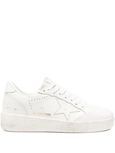 Golden Goose Ball Star Sneakers In White