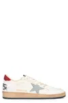 Golden Goose Ball Star Sneakers In White Leather In White