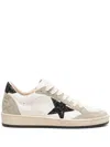 Golden Goose Ball Star Leather Sneakers In White
