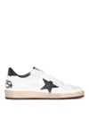 Golden Goose Ballstar' Black And White Low Top Sneakers With Star Patch On The Side And Contrasting Heel With Wri In White