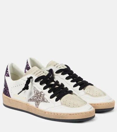 GOLDEN GOOSE BALL STAR LEATHER SNEAKERS