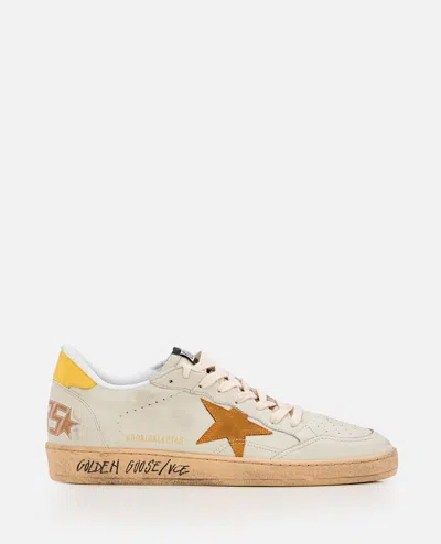 GOLDEN GOOSE BALL STAR LEATHER UPPER TOE HEEL AND SPUR SUEDE STAR SIGNATURE FOXING