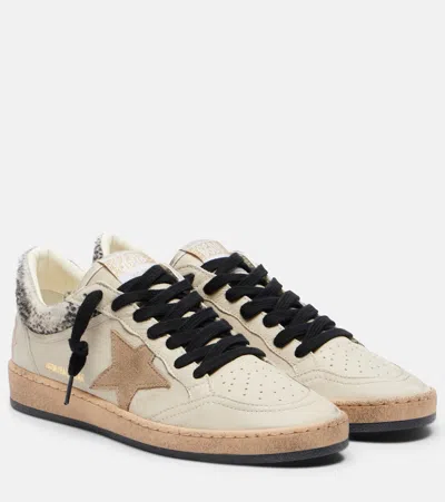 Golden Goose Ball Star Leopard-print Leather Sneakers In Multi