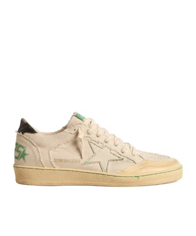 Golden Goose Ball Star Low-top Canvas Sneakers In Nude