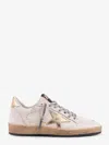 Golden Goose Ball Star Low-top Leather Sneakers With Used Effect