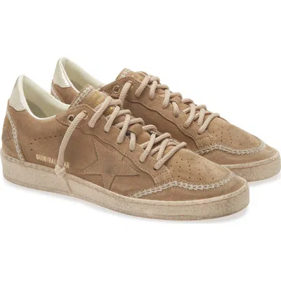 Golden Goose Suede Ball Star Lace Up Low Sneakers In Multi