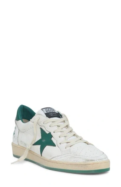 Golden Goose Ball Star Star-patch Leather Low-top Trainers In Green Oth