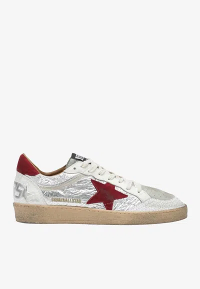 Golden Goose Ball Star Low-top Sneakers In Metallic