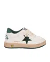 Golden Goose 'ball Star' Leather Sneakers Kids In Pink