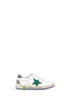 Golden Goose 'ball Star' Leather Sneakers Kids In White