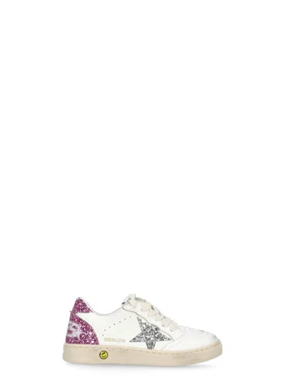 Golden Goose Kids' Ball Star New Sneakers In White